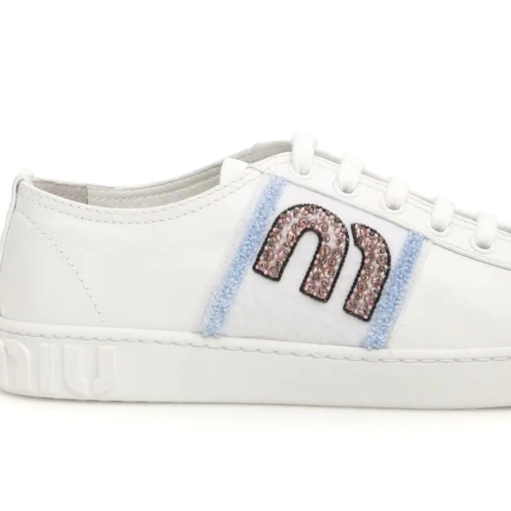 MIU MIU SNEAKERS WITH M PATCH